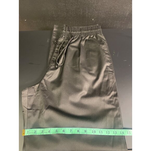 New Chef Men's Black Elastic Waist drawstring Pants Size 3X-34L SKU 2161 - Picture 5 of 5